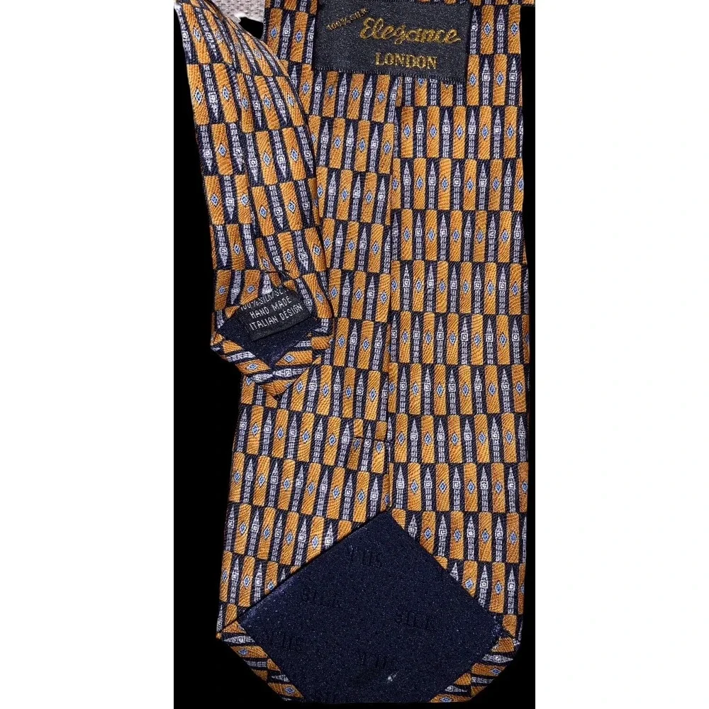Elegance London Men's Necktie 100%‎ Italian Silk